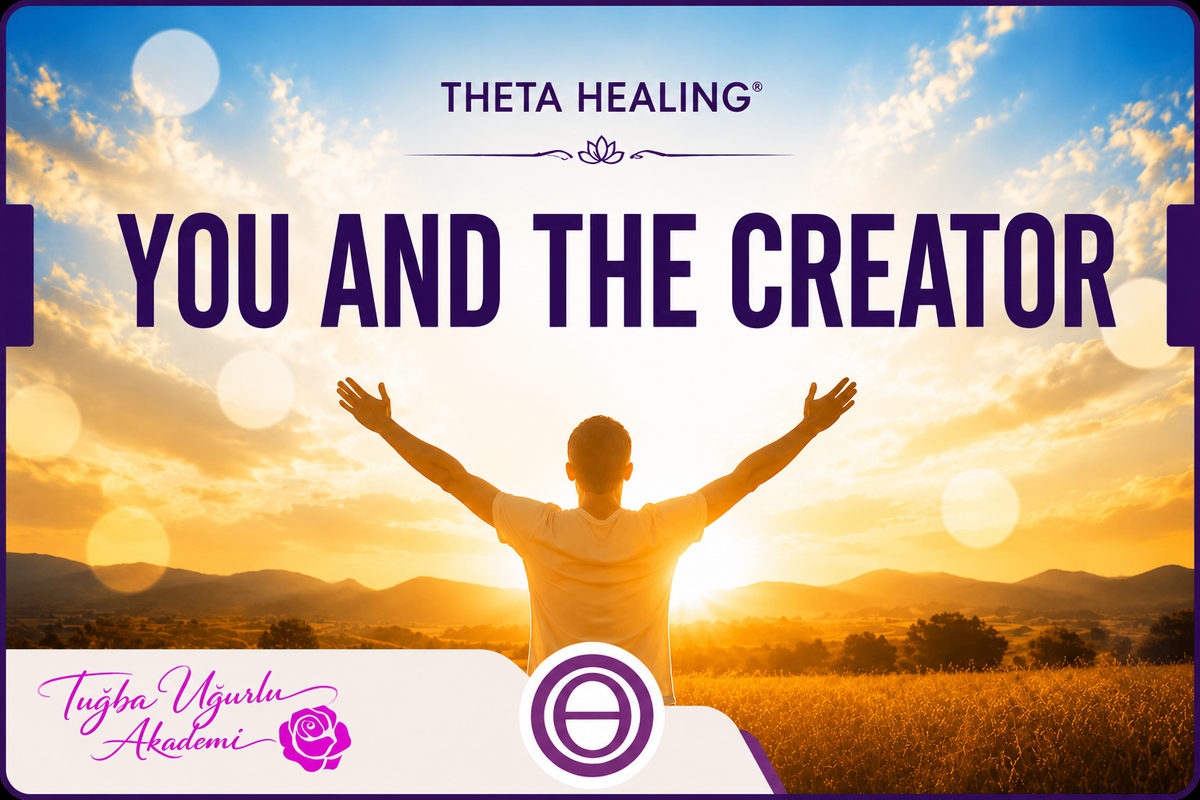You and the Creator (Sen ve Yaradan) seminer kapak görseli, gün ışığında kollarını açmış insan