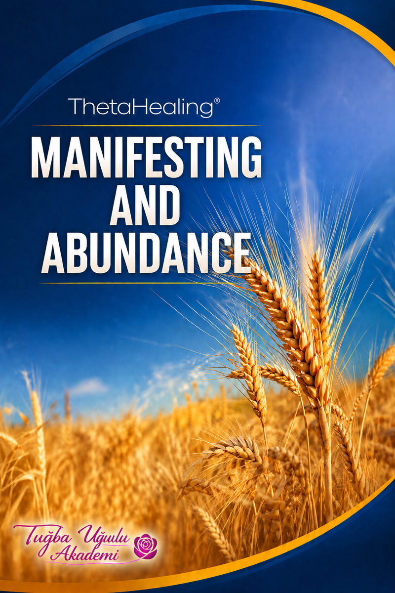 ThetaHealing Manifesting and Abundance seminer afişi: altın başaklı buğday tarlası