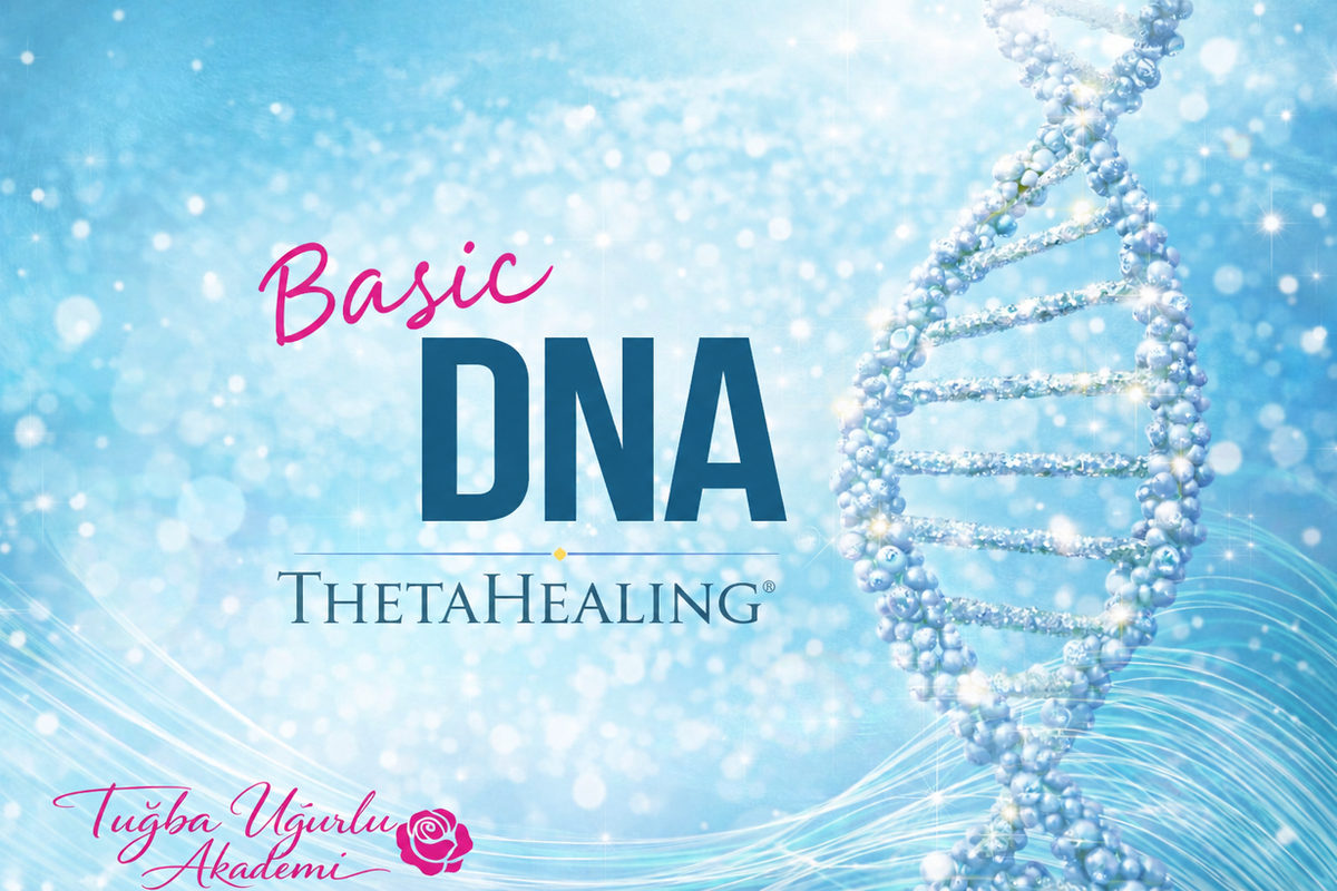 Basic DNA (Temel DNA) seminer kapak görseli, mavi tonlarda DNA sarmalı