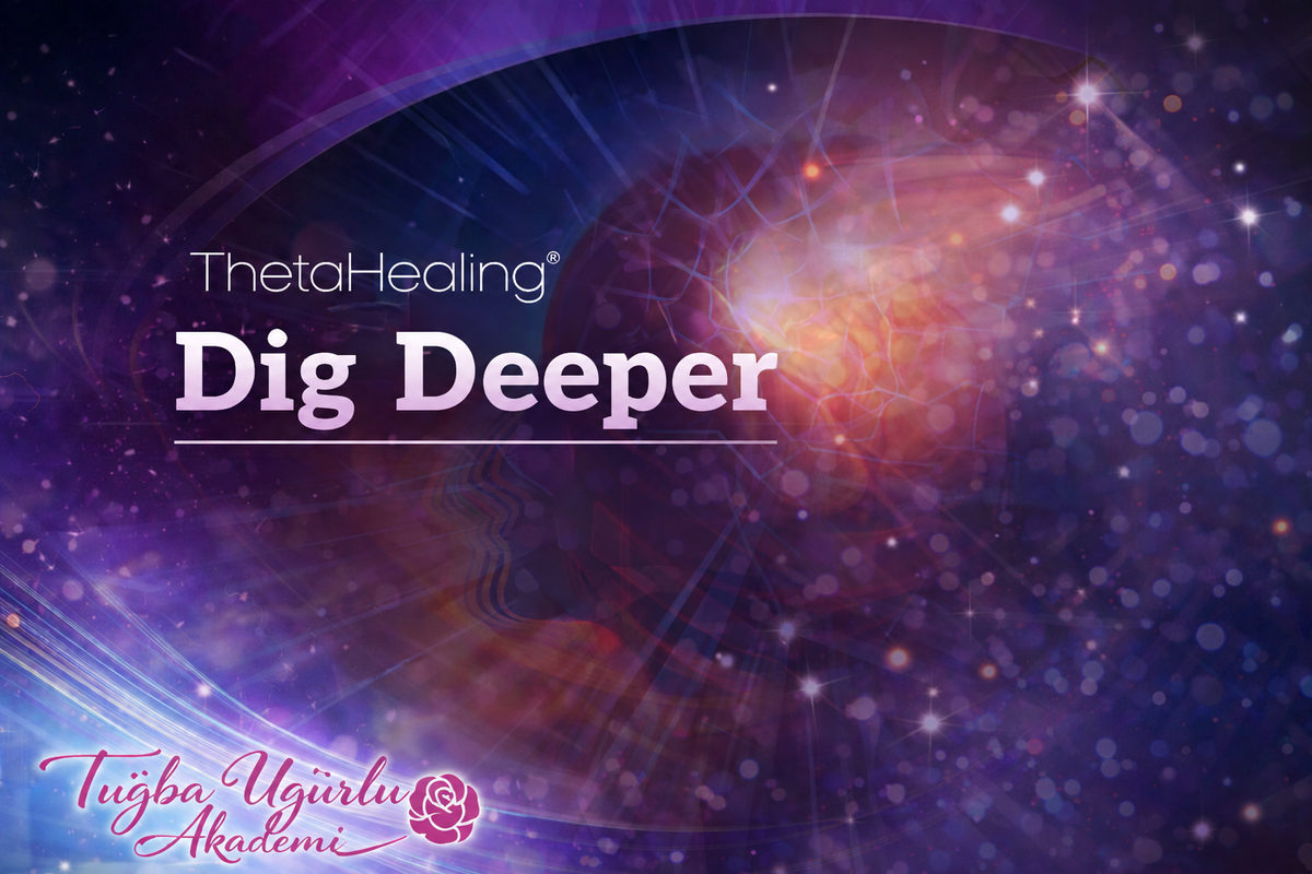Dig Deeper (Derin Kazma) seminer kapak görseli, mor tonlarda yıldızlı gökyüzü