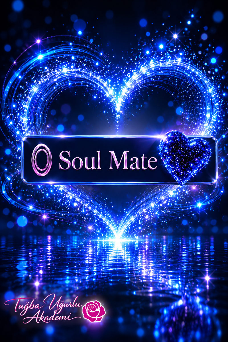 ThetaHealing Soul Mate seminer afişi: parıldayan mavi kalp